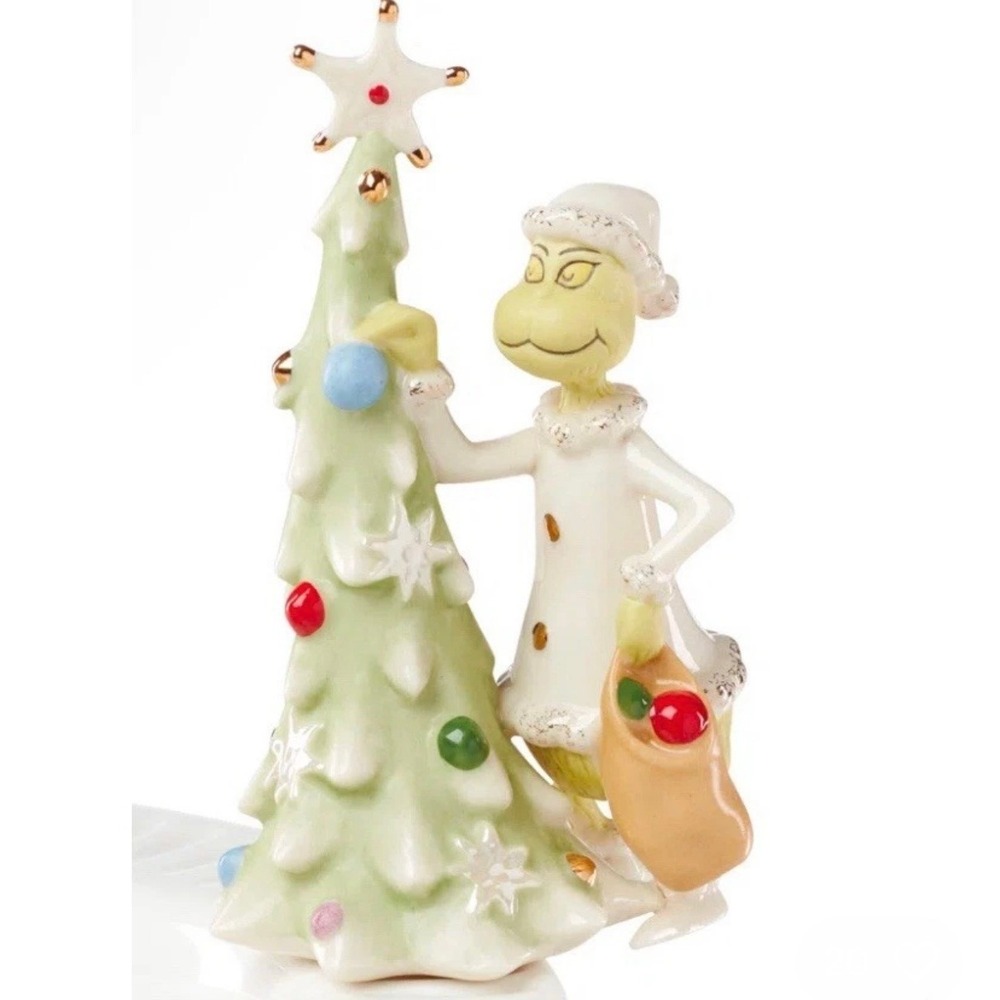 Lenox Profile Poppers Grinch Porcelain Figurine Christmas Tree 5.25in 2023